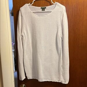 Eddie Bauer White Crew Neck Sweater